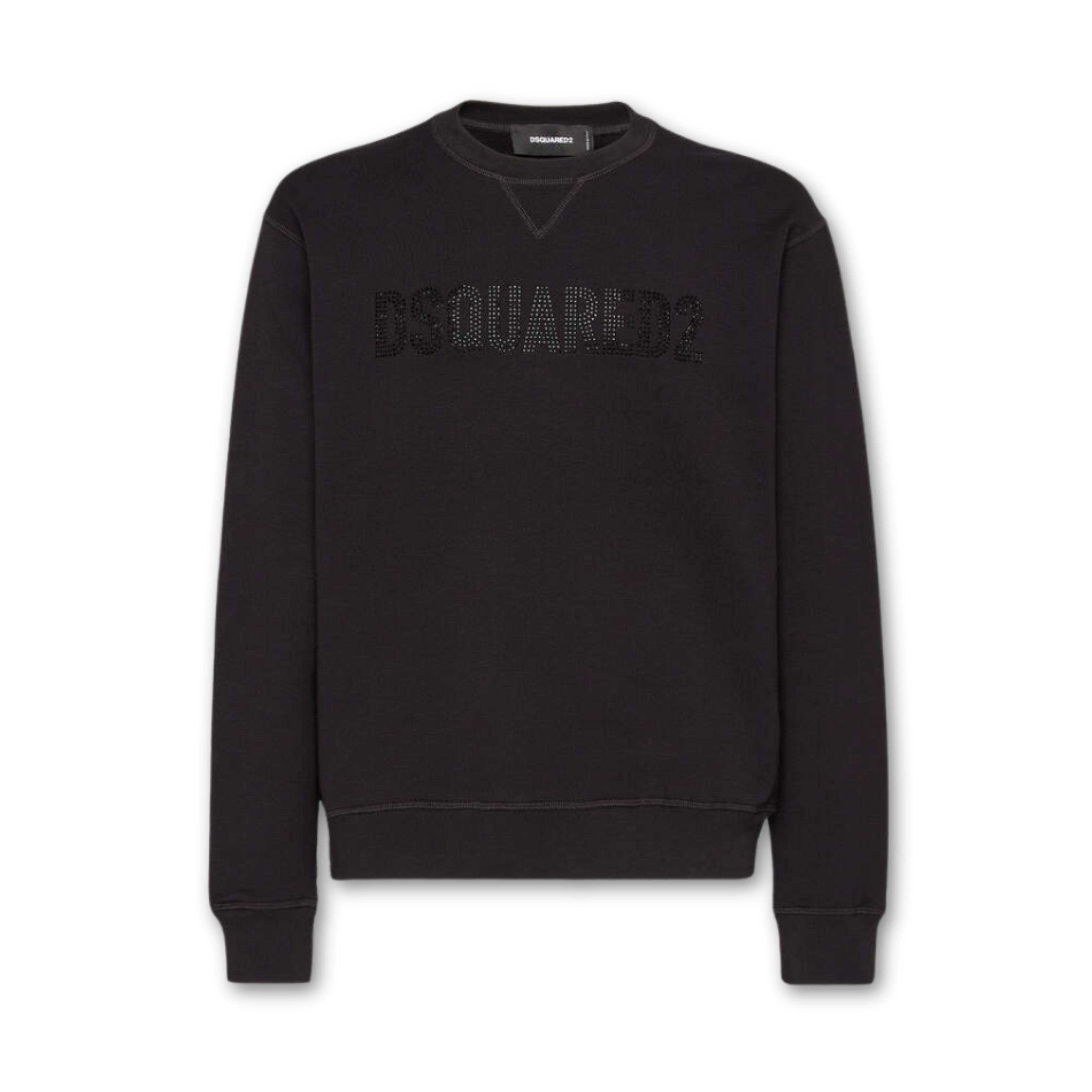 DSQUARED2 Logo s kamienkami Crewneck Black