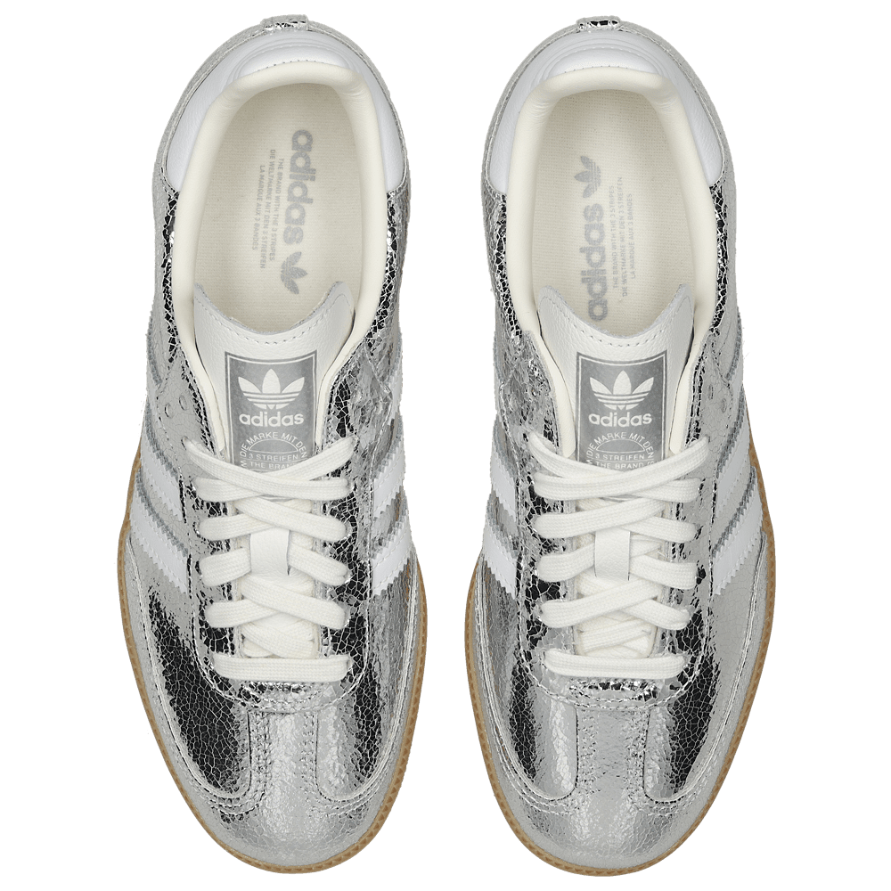 adidas Samba OG Silver Metallic Cracked Leather - OnSize