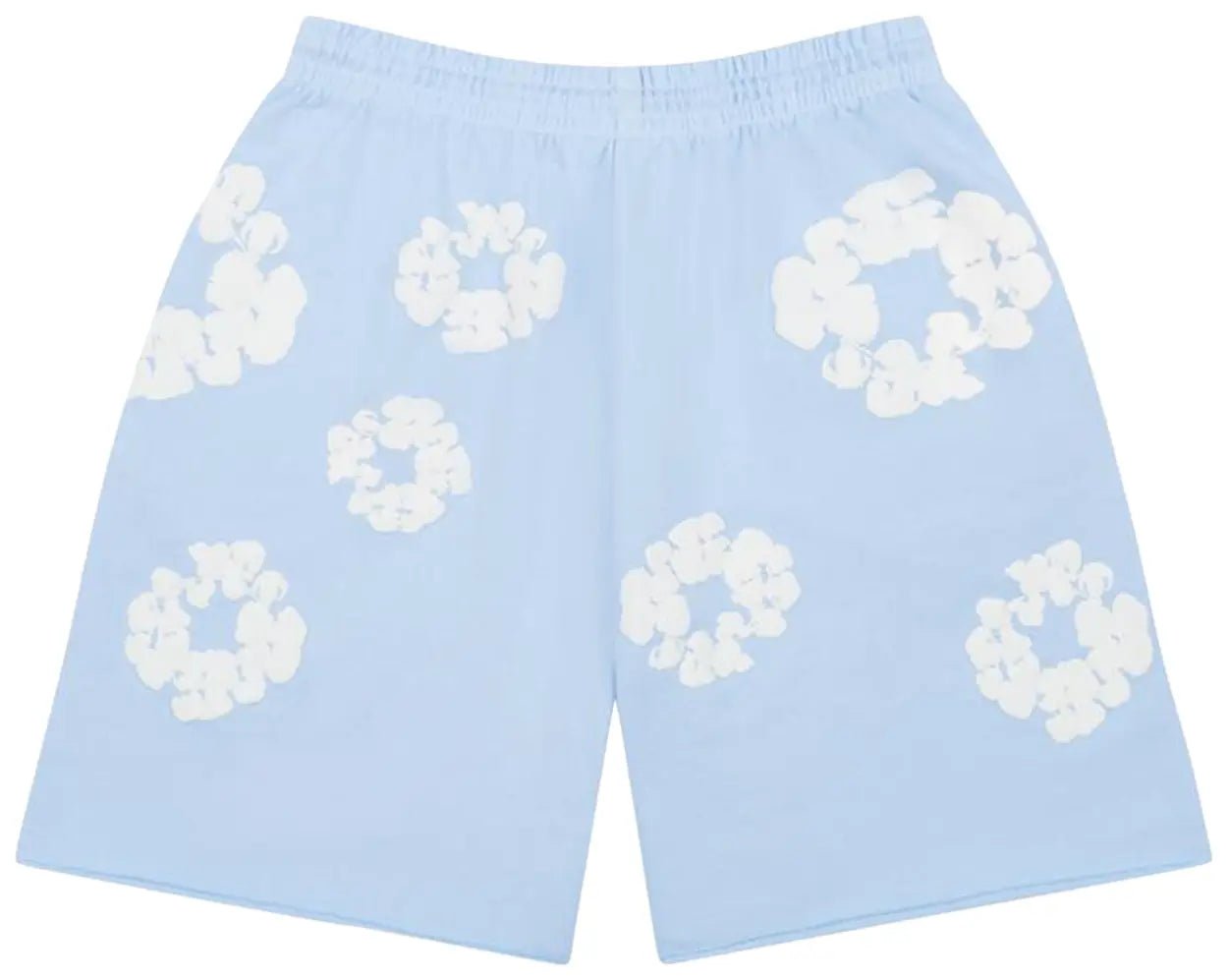 Denim Tears The Cotton Wreath Shorts Powder Blue - OnSize