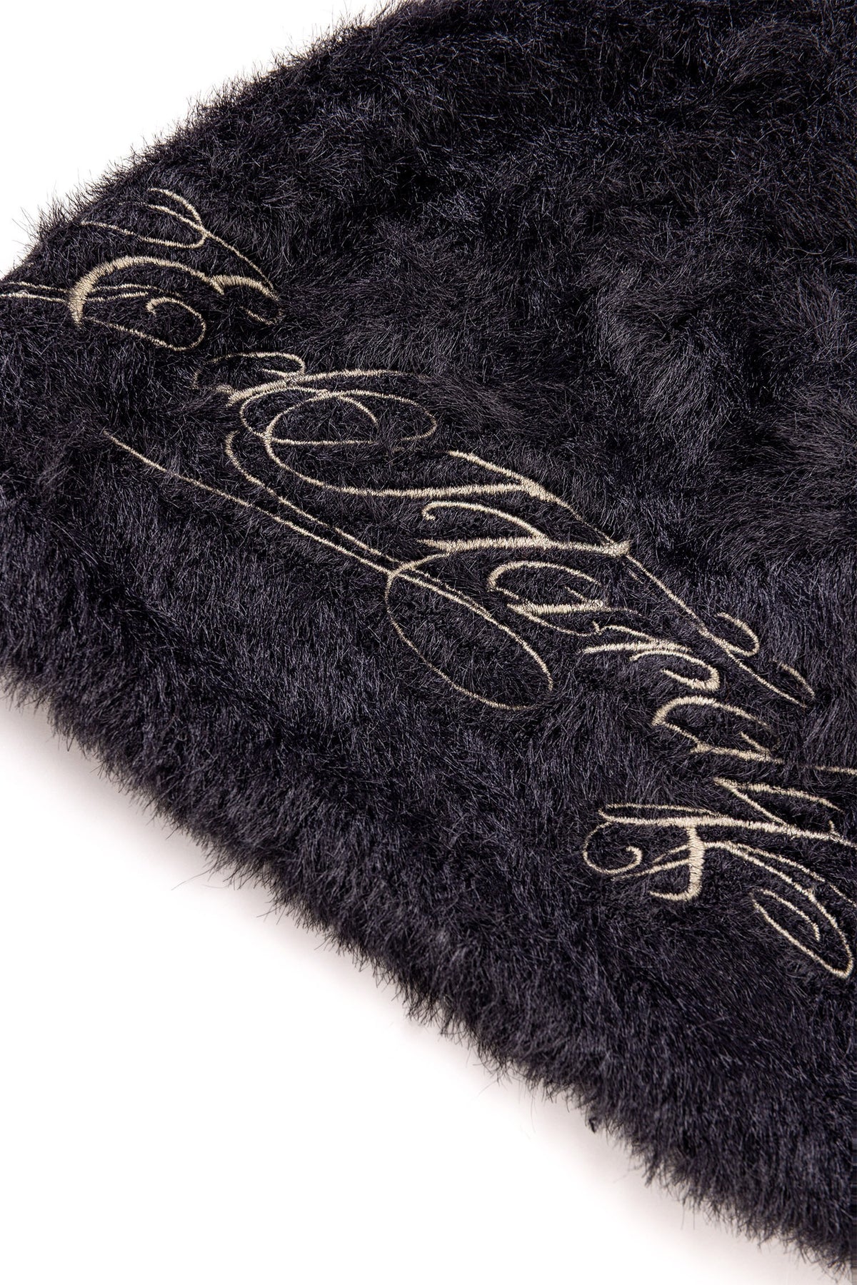 Ed Hardy Script Brushed Black Beanie