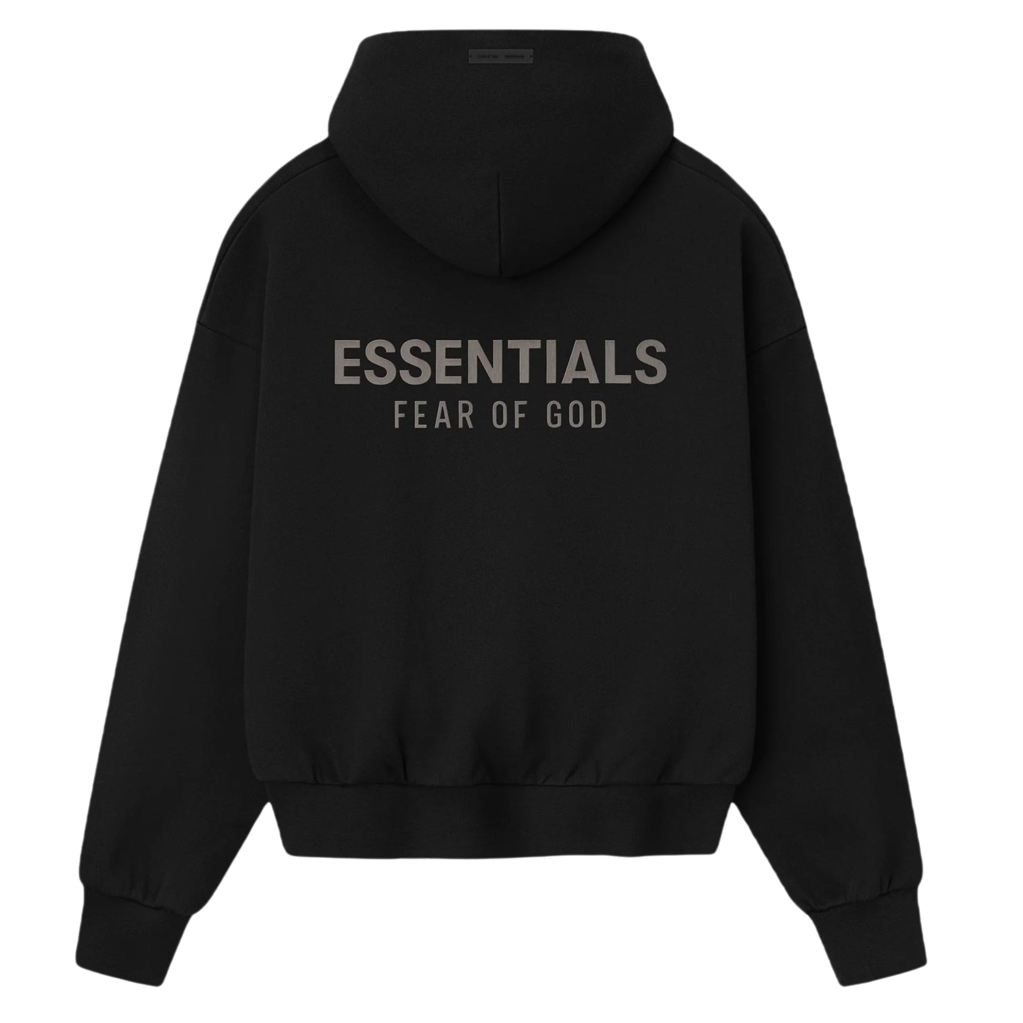 Fear of God Essentials Classic Fleece Hoodie Jet Black (FW25)