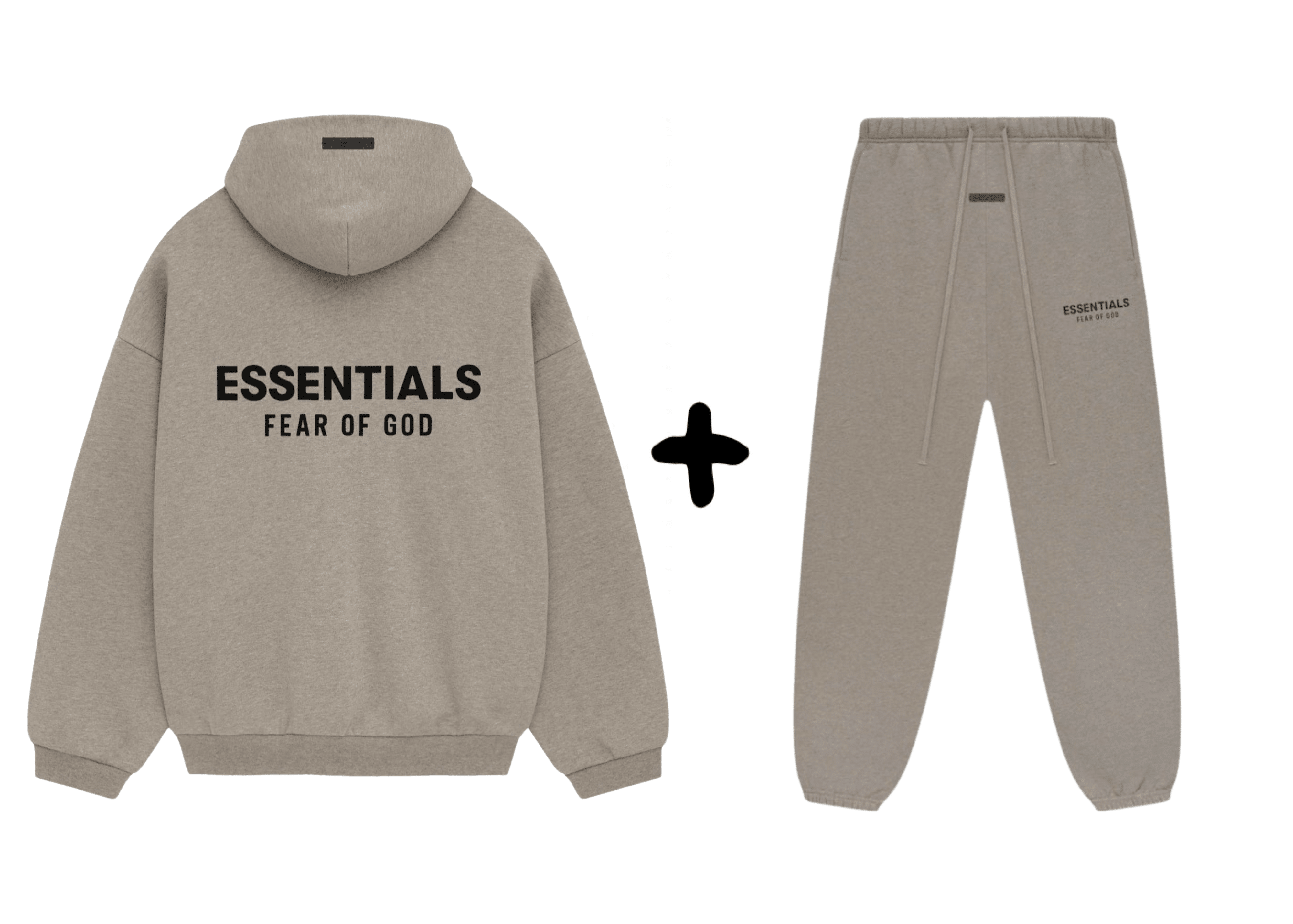 Fear of God Essentials Fleece Heather Gray Set - OnSize