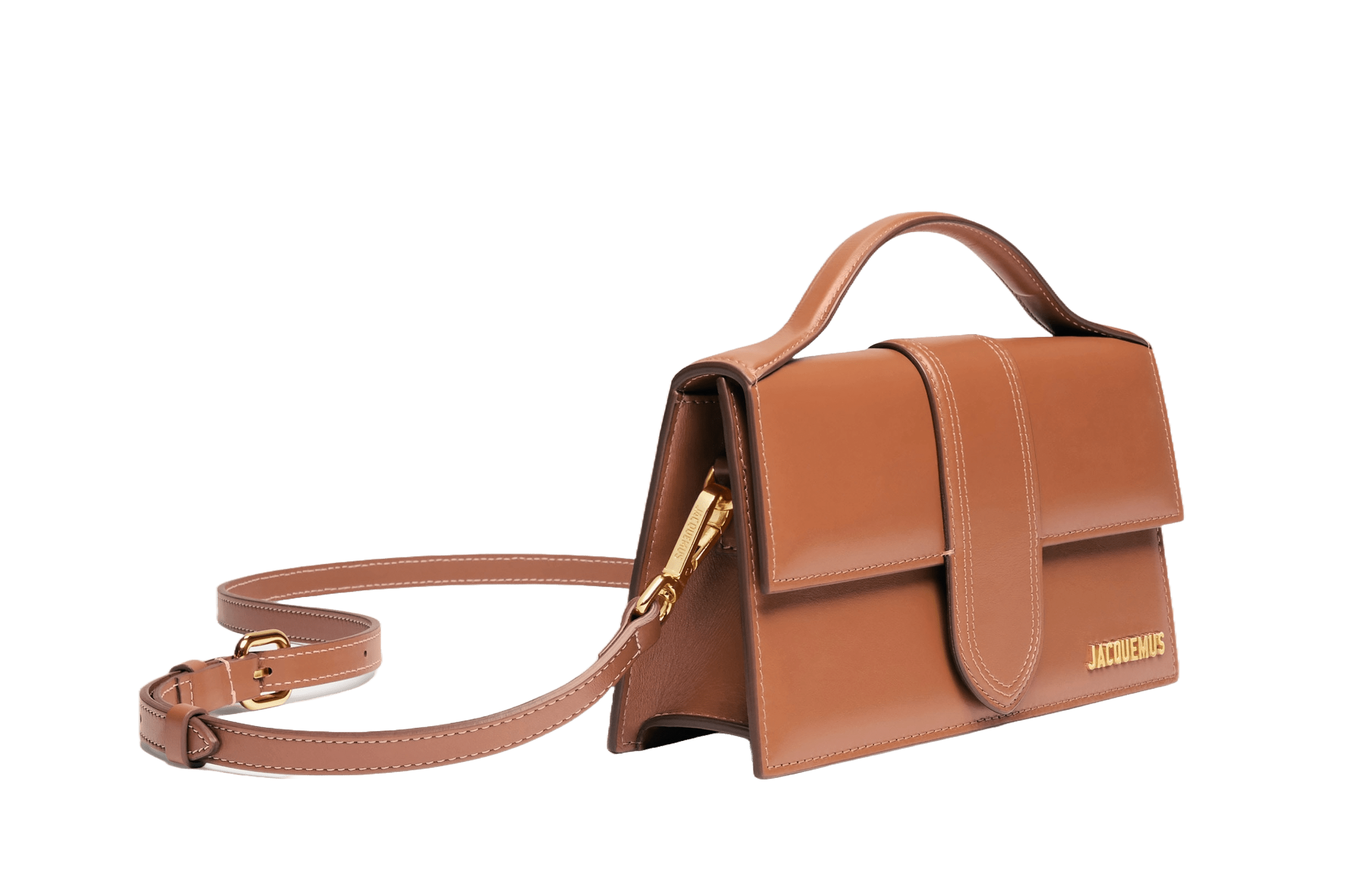Jacquemus Le grand Bambino Crossbody Strap Handbag Light Brown - OnSize