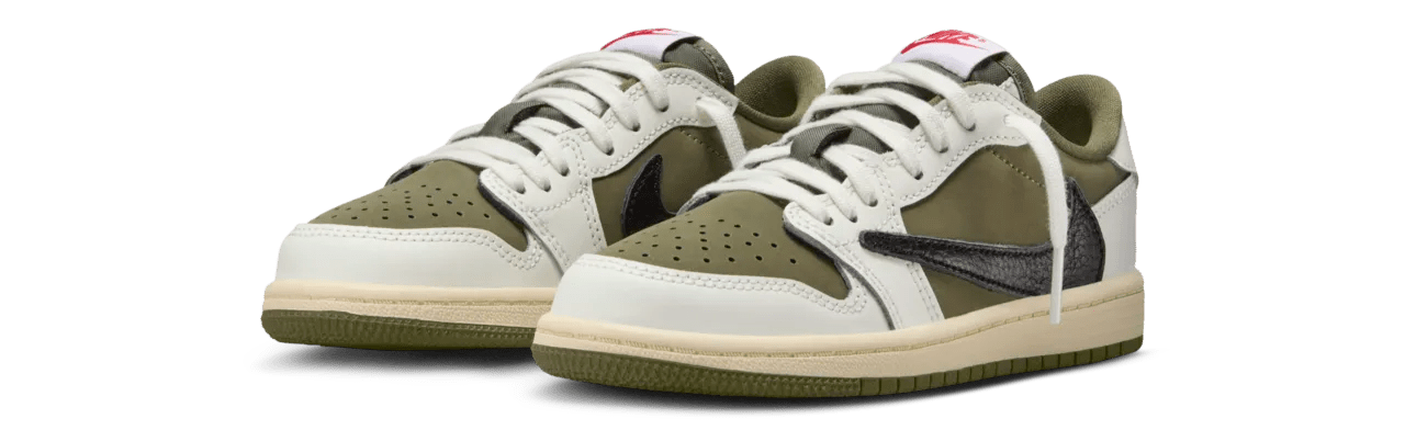 Jordan 1 Retro Low OG SP Travis Scott Medium Olive (TD & PS) - OnSize