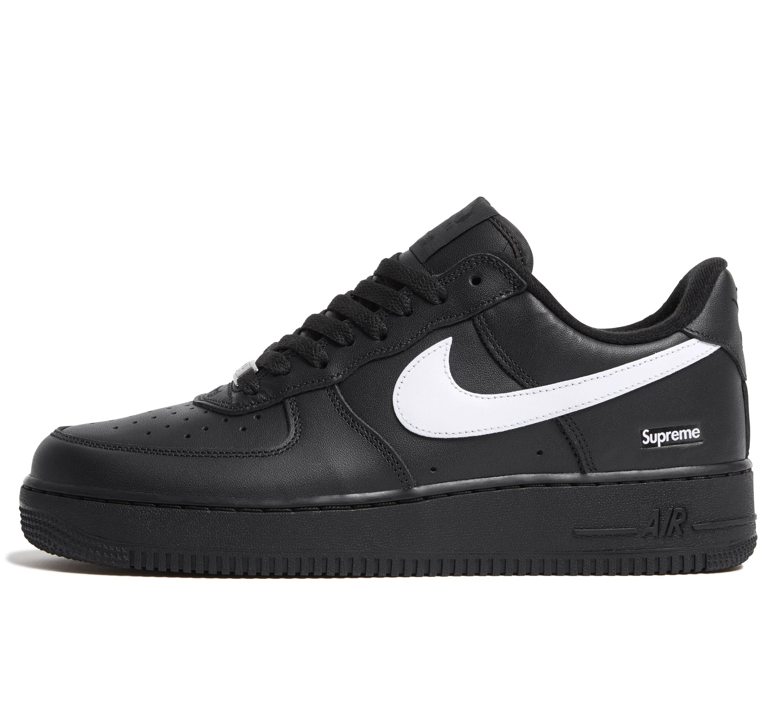 Nike Air Force 1 Low Supreme Black White - OnSize