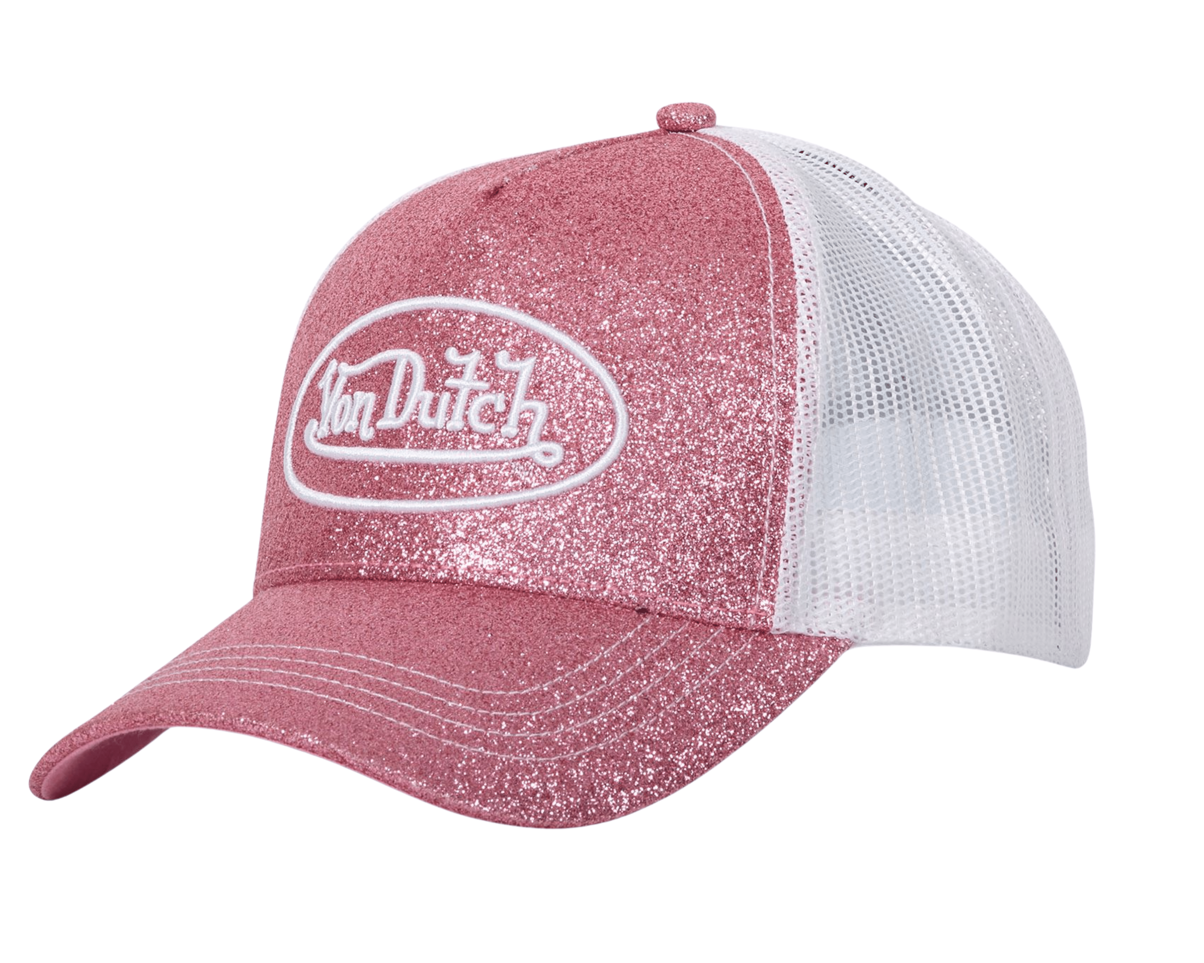 Von Dutch Baseball Cap Glitter Pink - OnSize