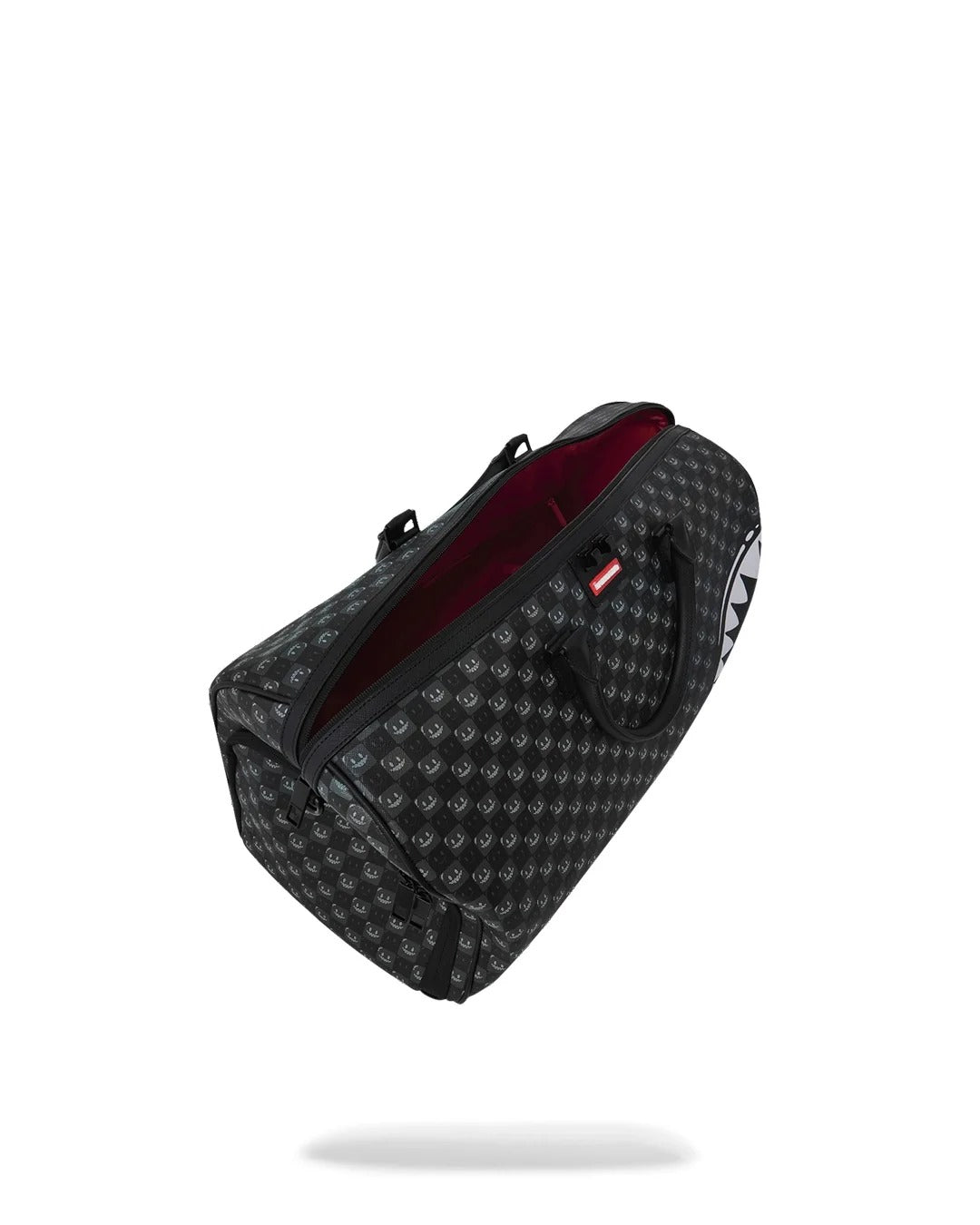 Sprayground Sharks In Paris WTF Bubbly Black Check Duffle - OnSize