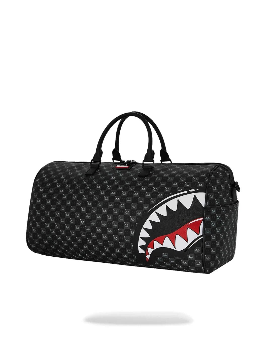 Sprayground Sharks In Paris WTF Bubbly Black Check Duffle - OnSize
