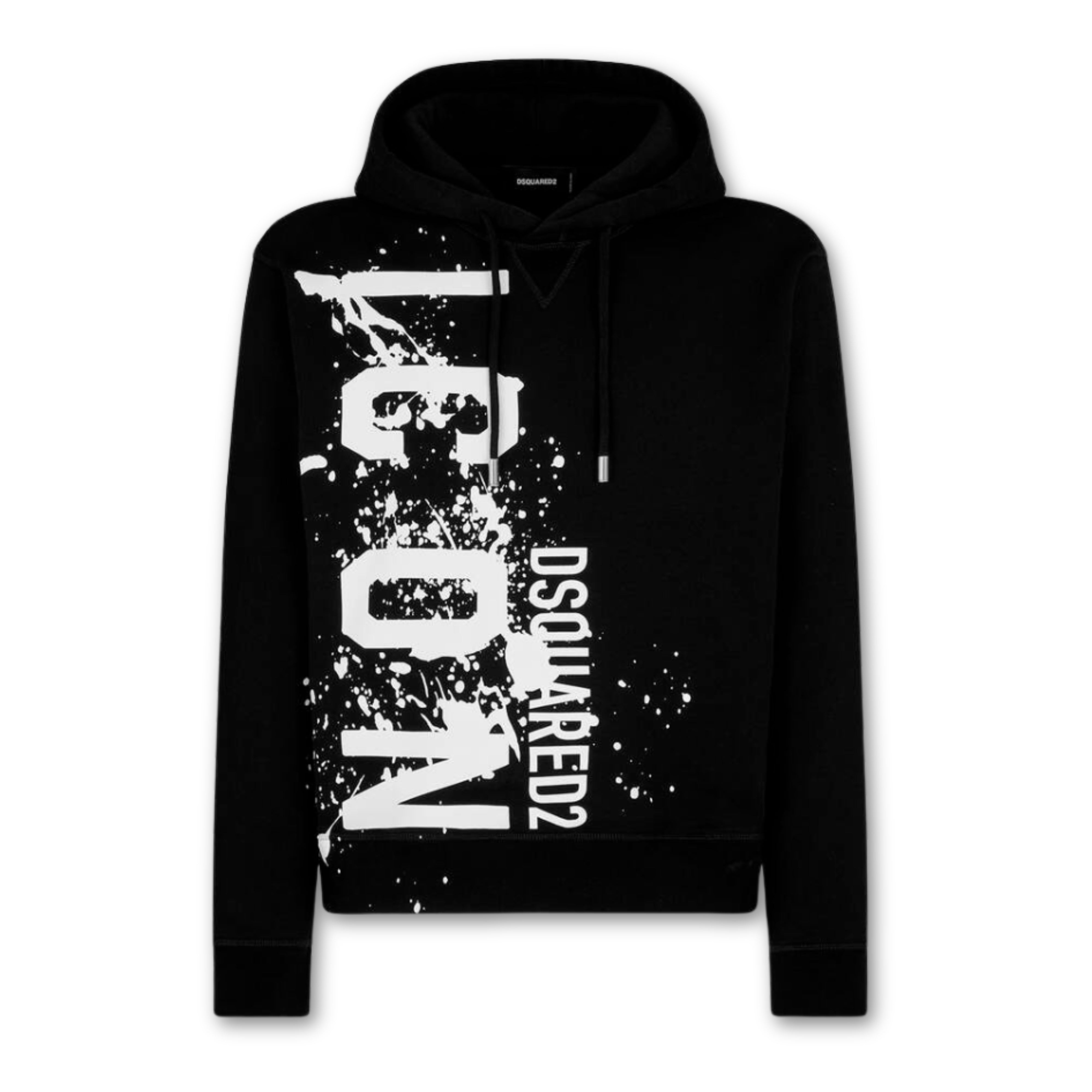 DSQUARED2 Icon Splash Hoodie Black