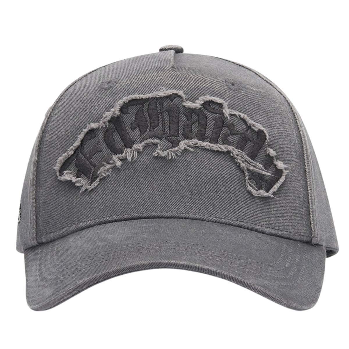 Ed Hardy Distressed Gothic 6 Panel Grey Cap