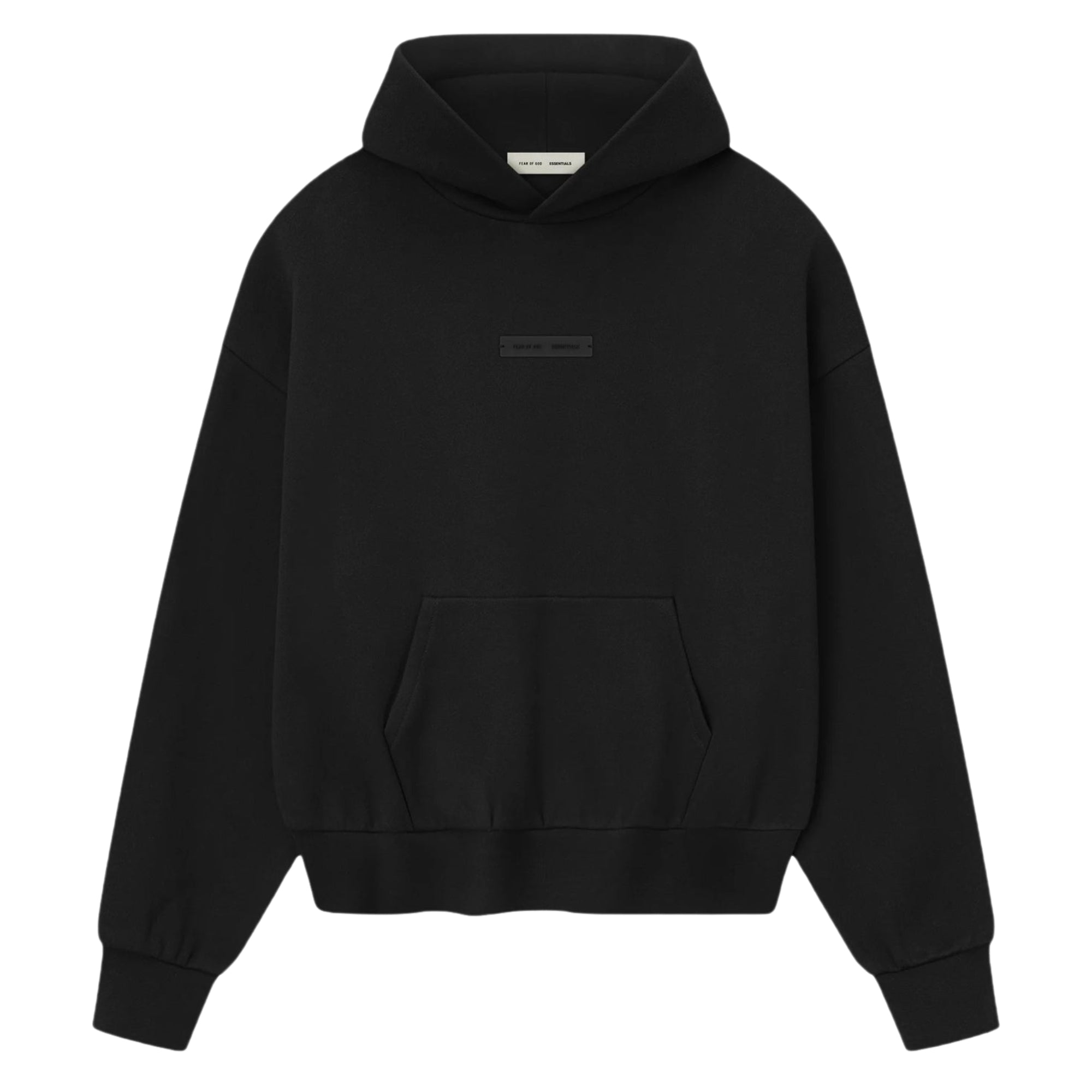 Fear of God Essentials Classic Fleece Hoodie Jet Black (FW25)