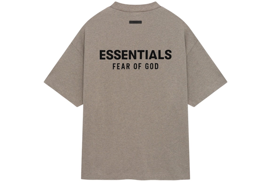 Fear of God Essentials Jersey Crewneck T-Shirt Heather Gray (FW24) - OnSize