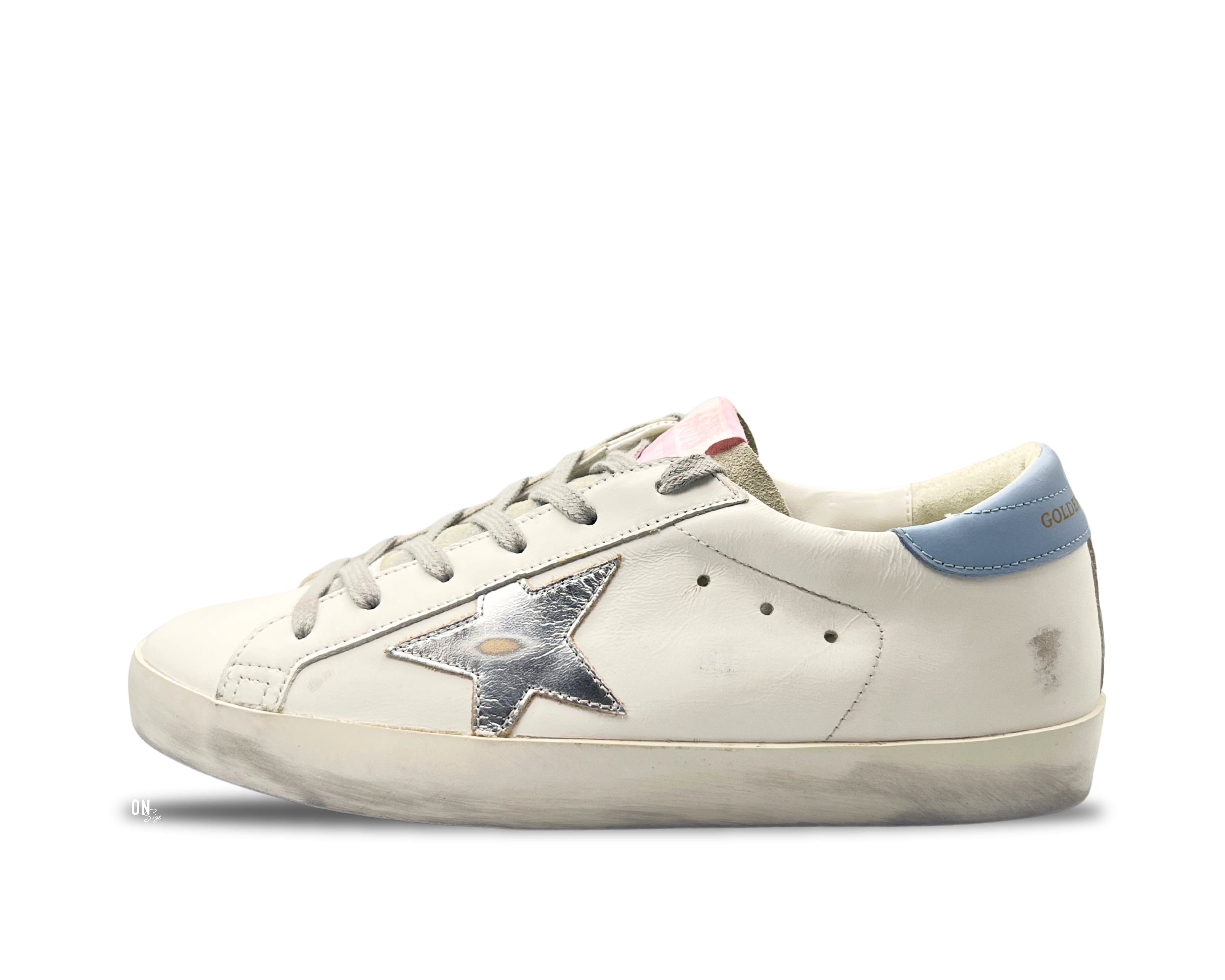 Golden Goose Super-Star Private Edition Powder Blue Silver Star - OnSize