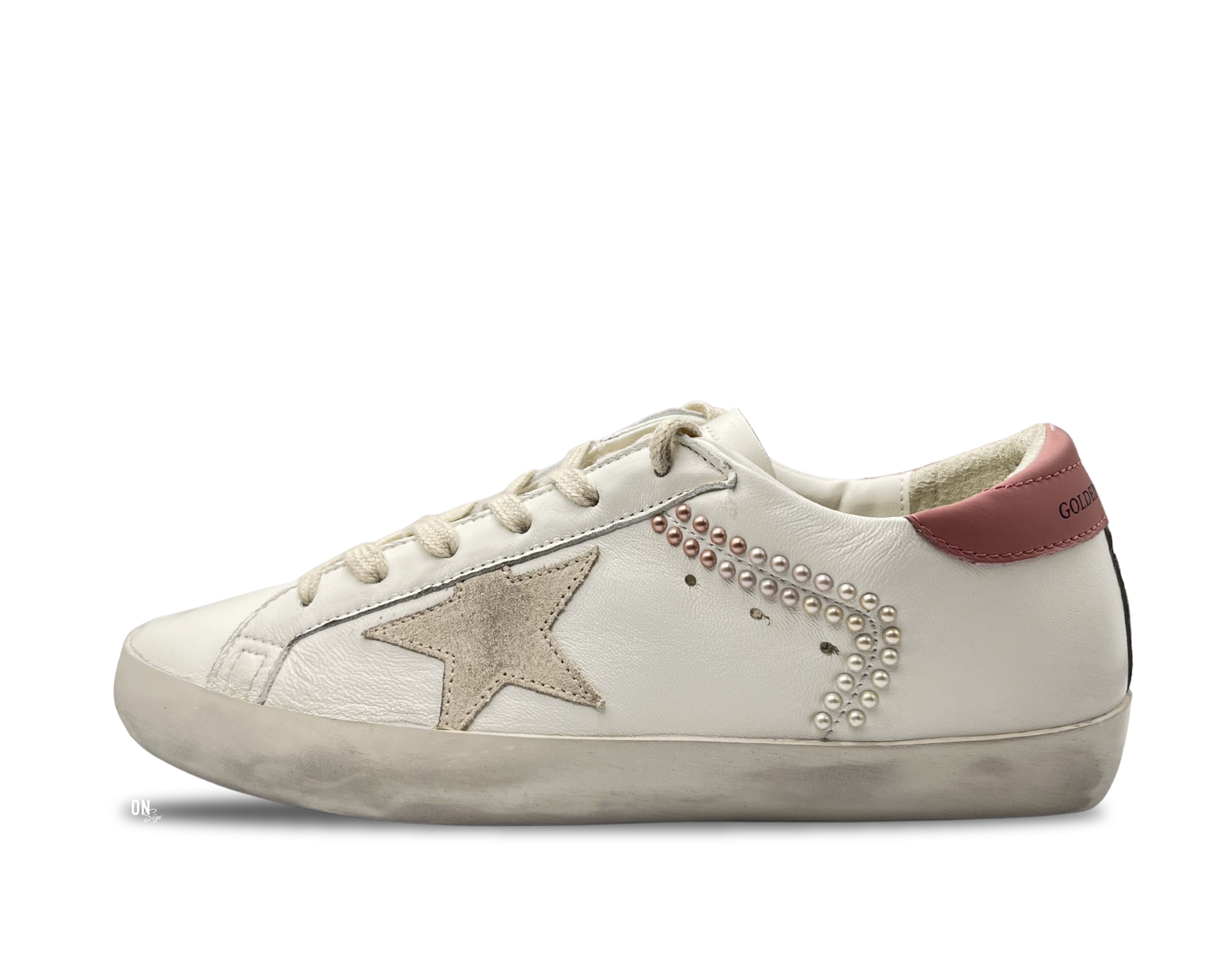 Golden Goose Super-Star Private Edition White Ash Rose Pearl - OnSize