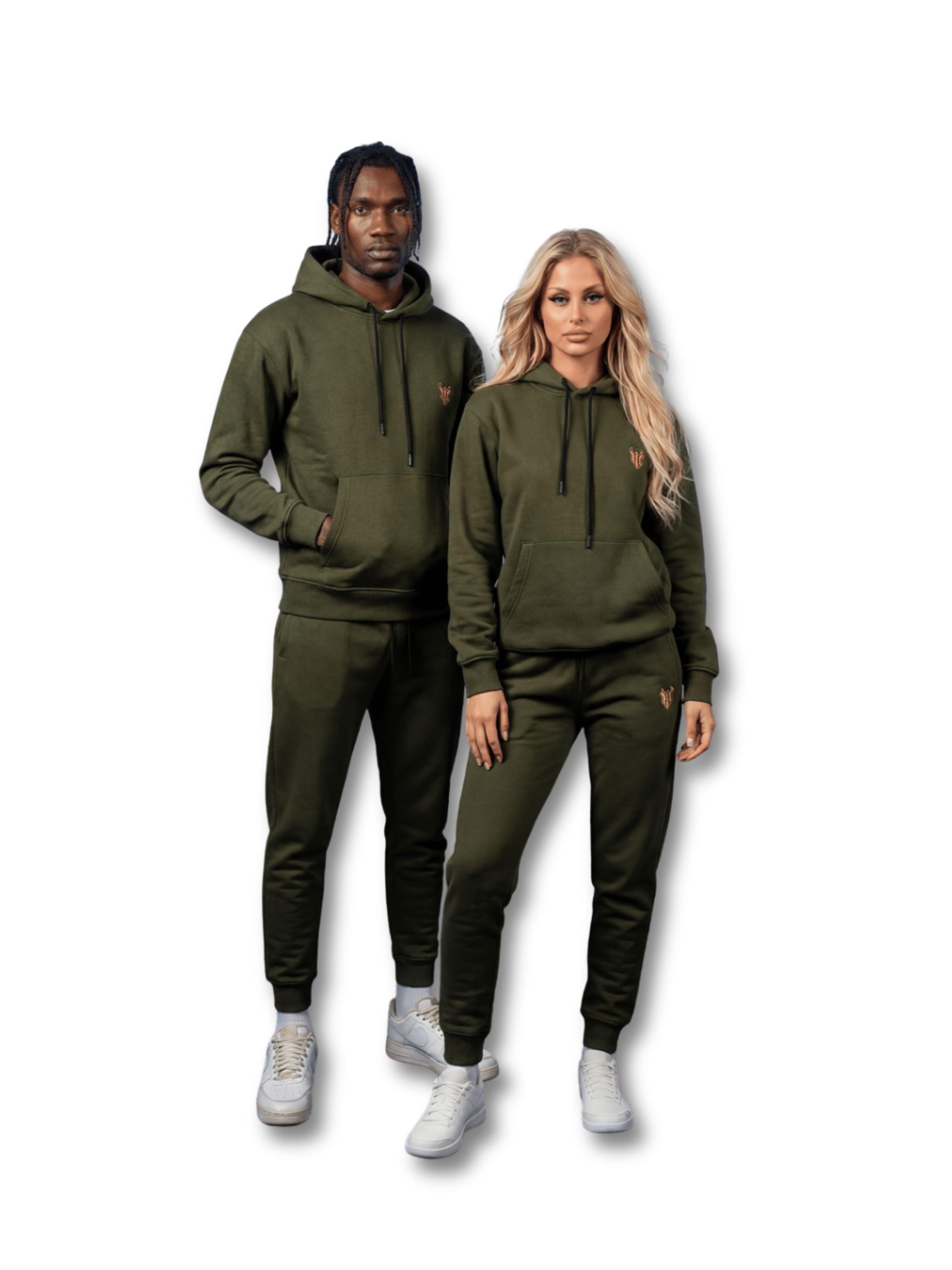 HELL FIGHT Basic Sweatpants Olive - OnSize
