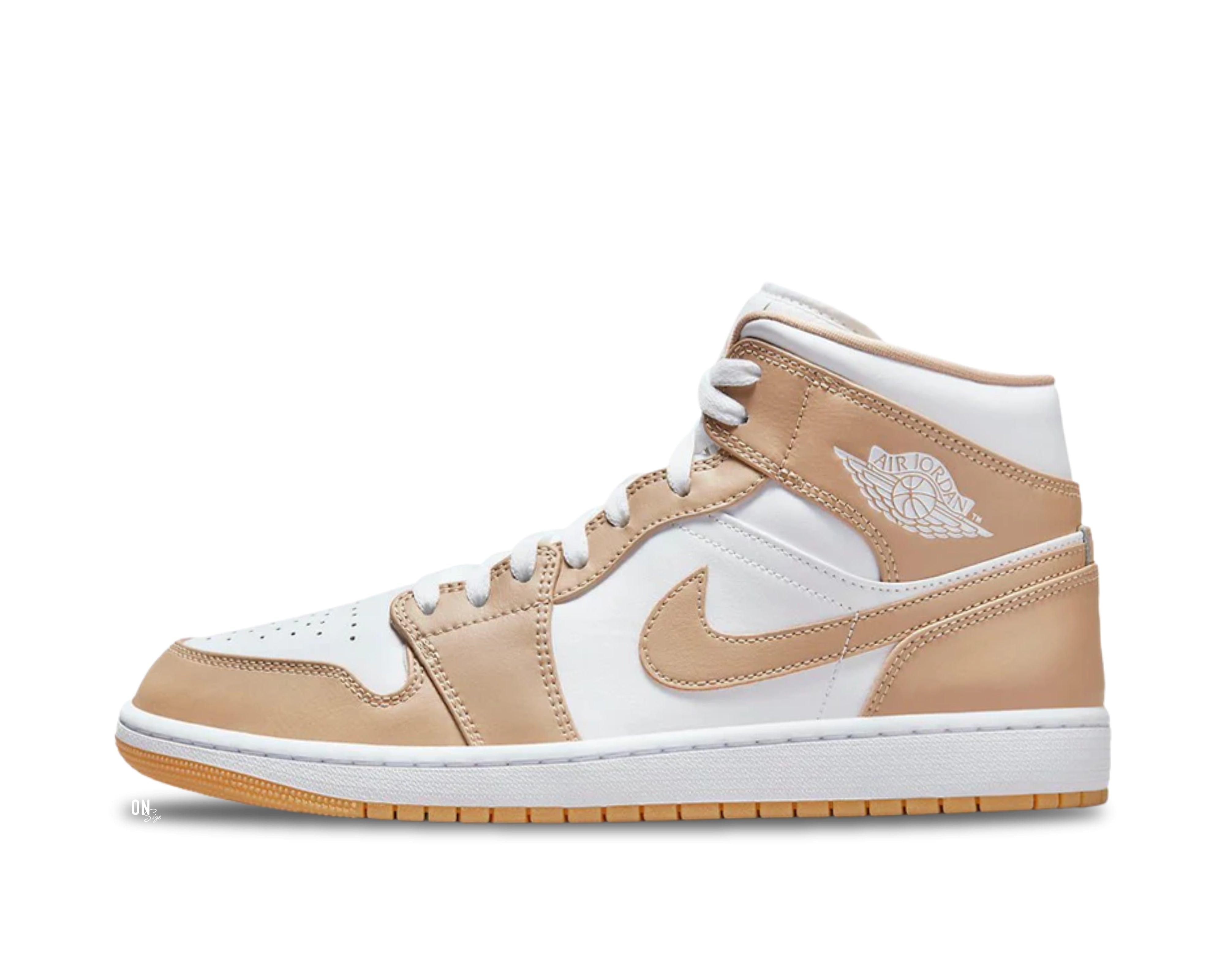 Jordan 1 Mid Tan Gum - OnSize