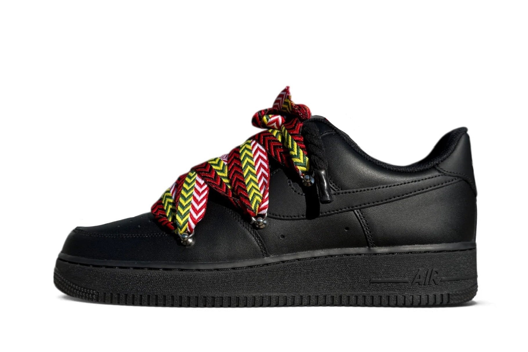 Nike Air Force 1 Low ‘07 Black / Lanvin Yellow Red Rope - OnSize