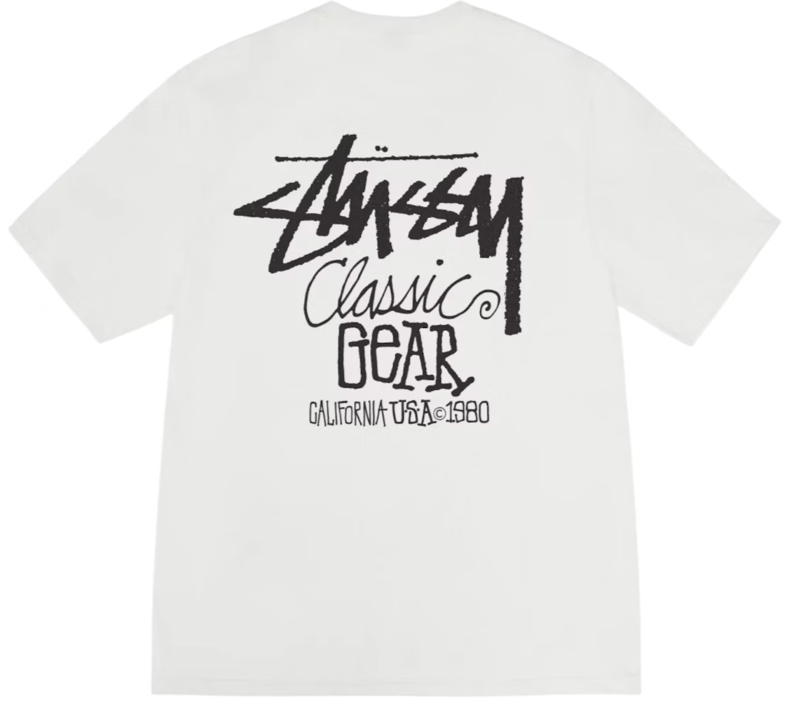 Stüssy Classic Gear Pigment Dyed Tee Natural - OnSize