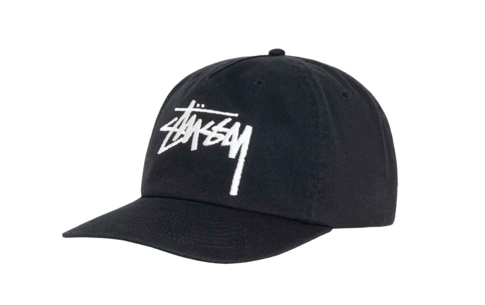 Stüssy Mid-Depth Big Stock Snapback (SS25) Shadow Black - OnSize